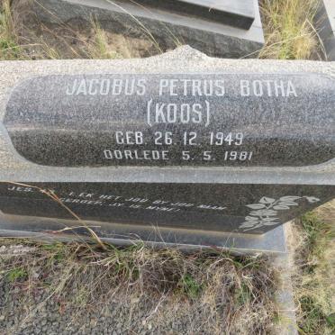 BOTHA Jacobus Petrus 1949-1981
