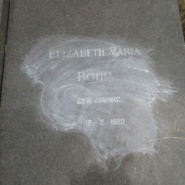 BOTHA Elizabeth Maria nee GOUWS 1923-