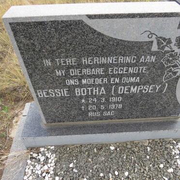 BOTHA Bessie nee DEMPSEY 1910-1978