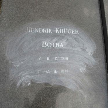 BOTHA Hendrik Kruger 1919-1975