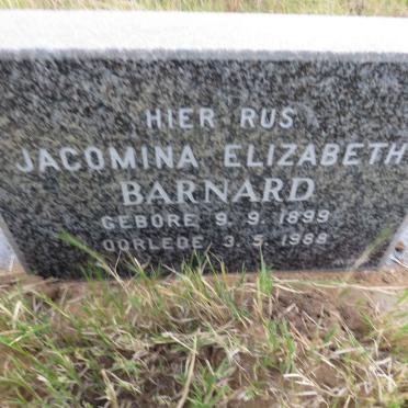 BARNARD Jacomina Elizabeth 1899-1988