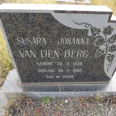 BERG Susara Johanna, van den 1908-1995