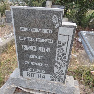 BOTHA B.S. nee VAN ROOYEN 1911-2004