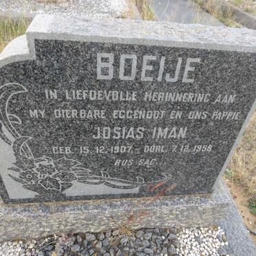 BOEIJE Josias Iman 1907-1958