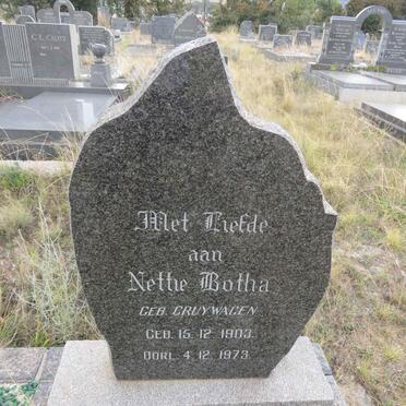 BOTHA Nettie nee CRUYWAGEN 1903-1973