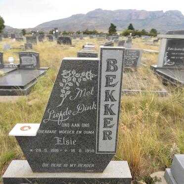 BEKKER Elsie 1918-1999