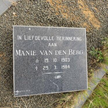 BERG Manie, van den 1903-1984