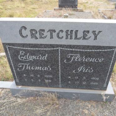 CRETCHLEY Edward Thomas 1906-1991 & Florence Iris 1908-1989