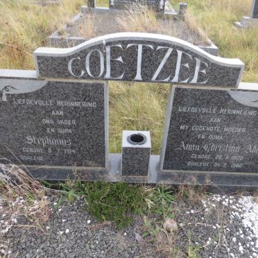 COETZEE Stephanus 1914- & Anna Christina Alida 1920-1986