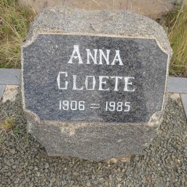 CLOETE Anna 1906-1985