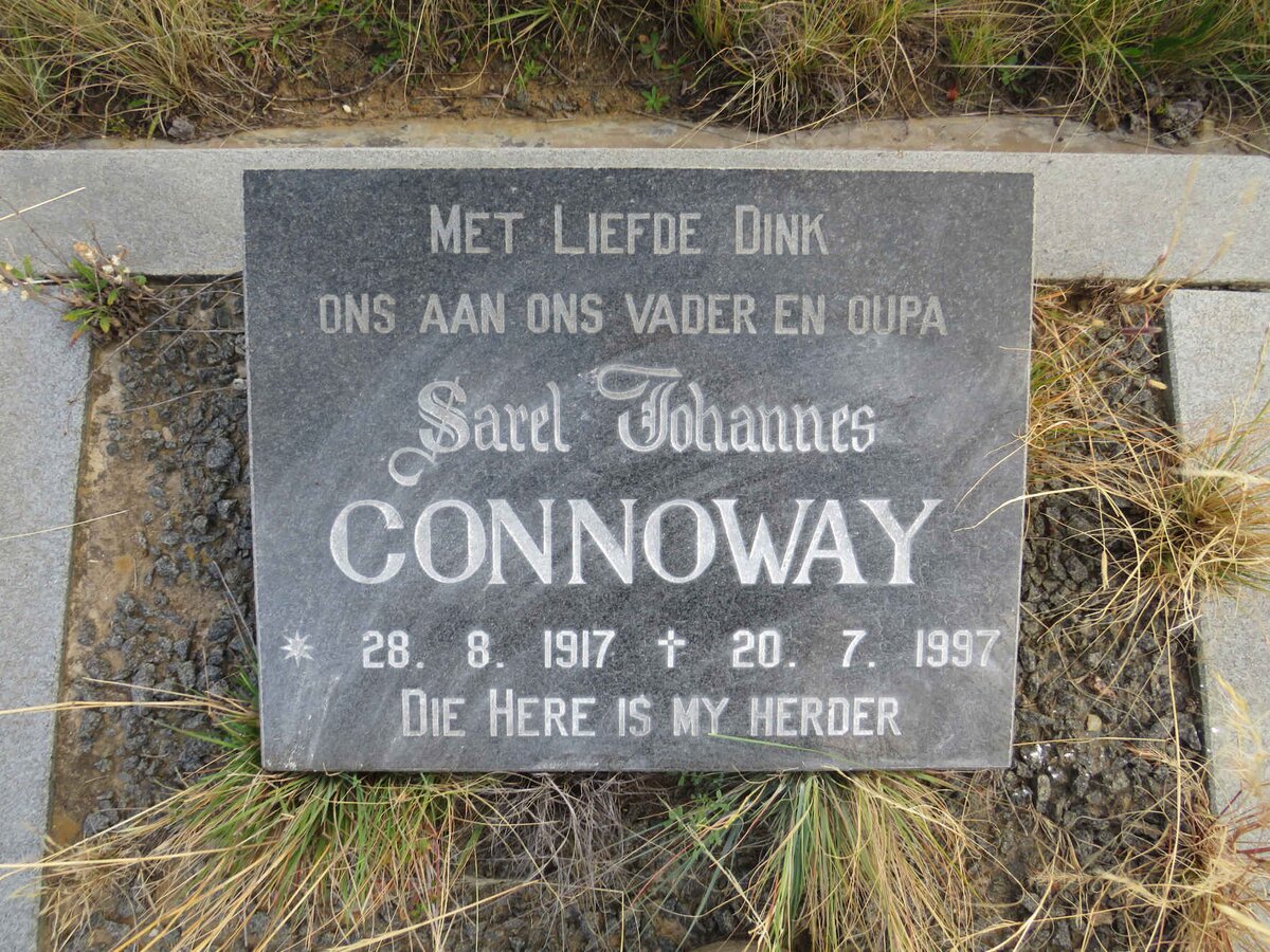 CONNOWAY Sarel Johannes 1917-1997