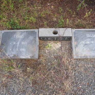 COETZEE Frans 1904-1985 & Vossie 1904-1998