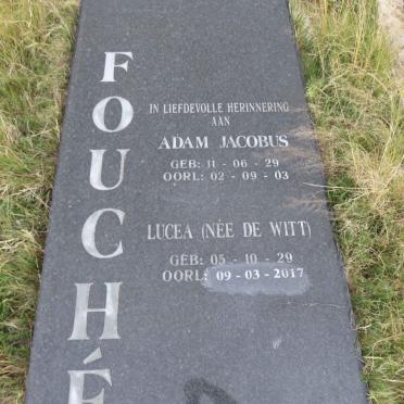 FOUCHE Adam Jacobus 1929-2003 & Lucea DE WITT 1929-2017