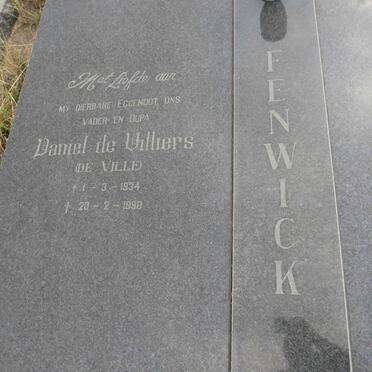 FENWICK Daniel de Villiers 1934-1990