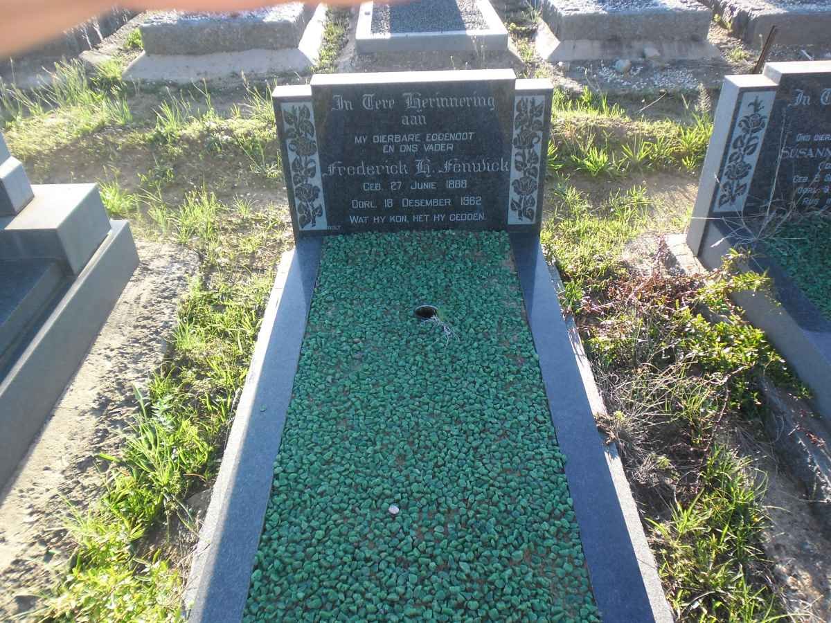 FENWICK Frederick G. 1888-1962