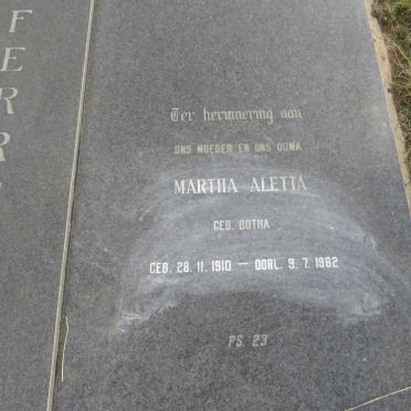 FERREIRA Petrus Johannes Cornelius 1904-1983 & Martha Aletta BOTHA 1910-1982_2