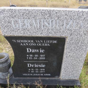 GERMISHUIZEN Dawie 1917-2000 & Driesie 1919-2011