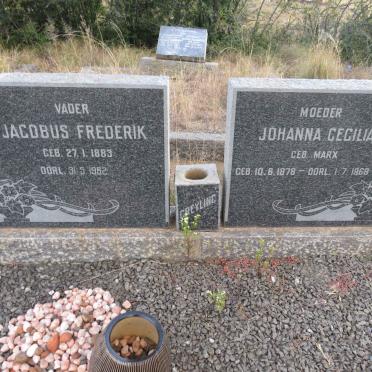 GREYLING Jacobus Frederik 1883-1962 & Johanna Cecilia MARX 1878-1968