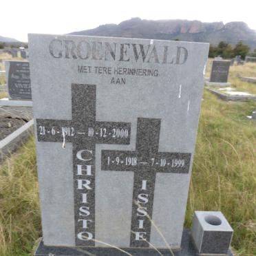 GROENEWALD Christo 1912-2000 & Issie 1918-1999