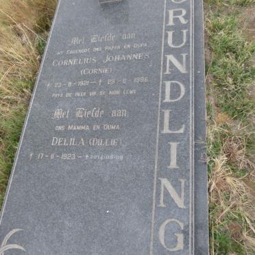 GRUNDLINGH Cornelius Johannes 1921-1996 & Delila 1923-2014