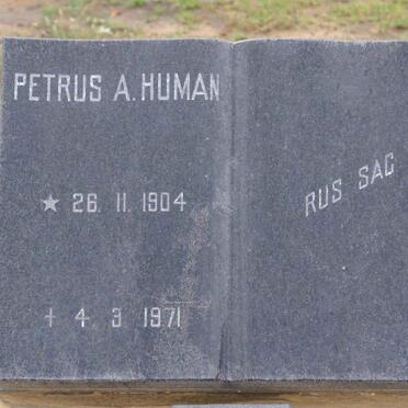 HUMAN Petrus A. 1904-1971