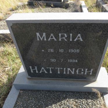 HATTINGH Maria 1906-1994