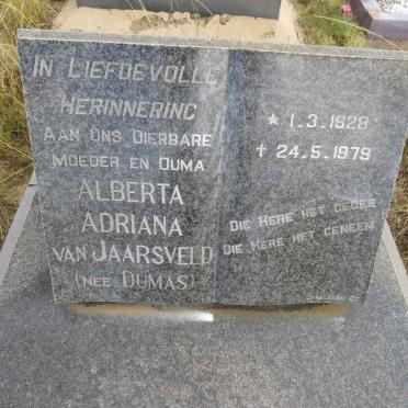 JAARSVELD Alberta Adriana, van nee DUMAS 1928-1979 