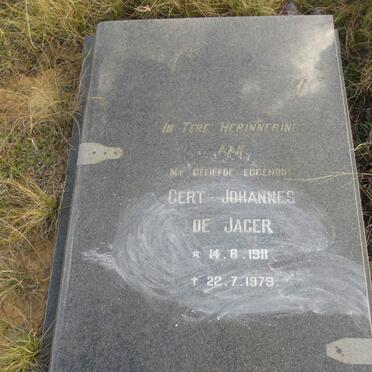 JAGER Gert Johannes, de 1911-1979