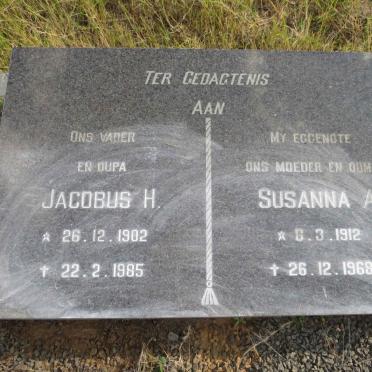 KEYSER Jacobus H. 1902-1985 & Susanna A. 1912-1969