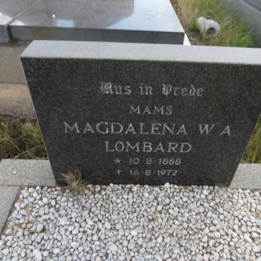 LOMBARD Magdalena W.A. 1888-1972