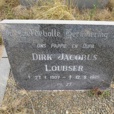LOUBSER Dirk Jacobus 1907-1985