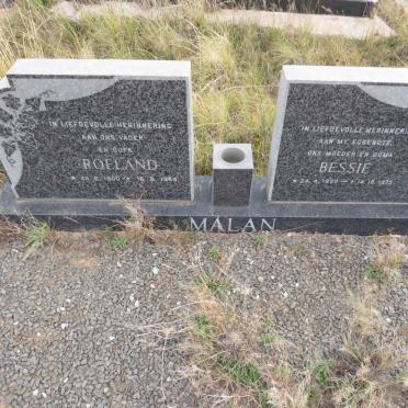 MALAN Roeland 1900-1984 & Bessie 1909-1975