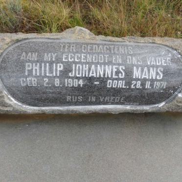MANS Philip Johannes 1904-1971