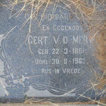 MERWE Gert, v.d. 1881-1963 & Anna Magrietha BESTER 1904-1983_2