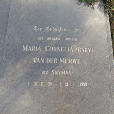 MERWE Gert Schalk, van der 1909-1978 & Maria Cornelia SNYMAN 1911-1990_1 