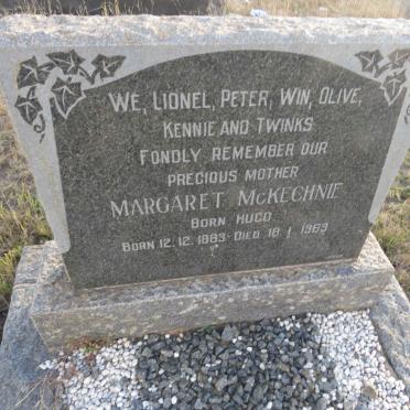 MCKECHNIE Margaret nee HUGO 1883-1963