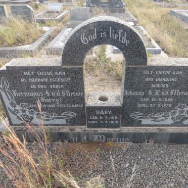 MERWE Hermanus S., v.d. 1890-1962 & Johanna S.E. 1896-1976 :: V.D. MERWE 1918-1920  