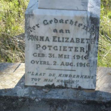 POTGIETER Anna Elizabeth 1916-1916