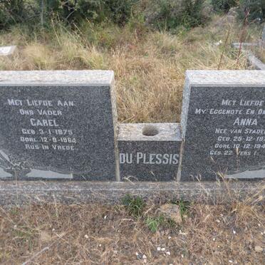 PLESSIS Carel, du 1875-1964 & Anna VAN STADEN 1877-1947