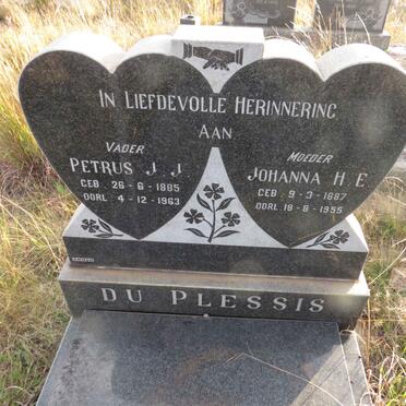 PLESSIS Petrus J.J., du 1885-1963 & Johanna H.E. 1887-1955 