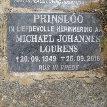 PRINSLOO Michael Johannes Lourens 1949-2018