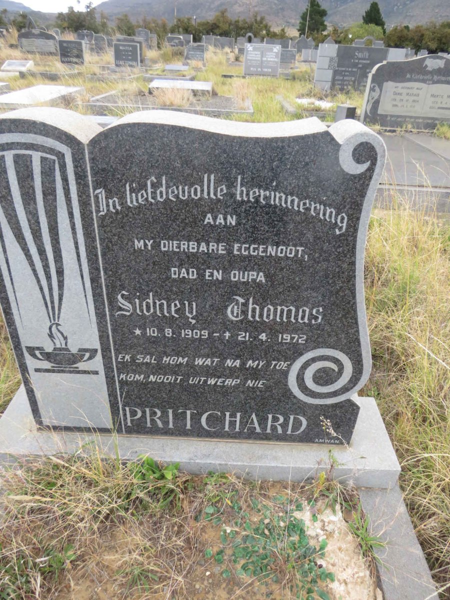 PRITCHARD Sidney Thomas 1909-1972