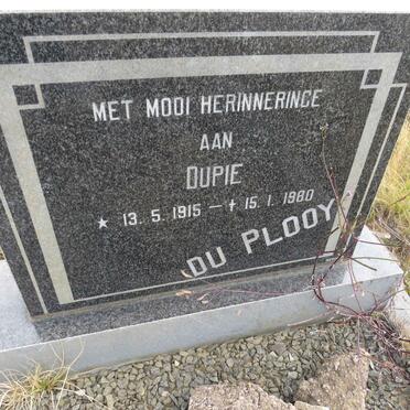 PLOOY Dupie, du 1915-1980