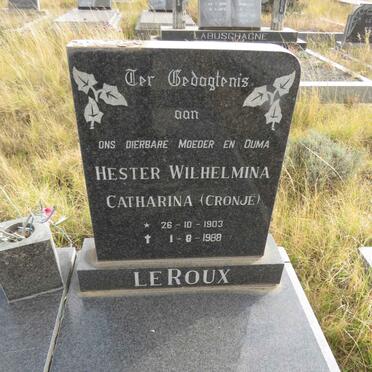 ROUX Hester Wilhelmina Catharina, le nee CRONJE 1903-1988
