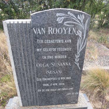 ROOYEN Olga Susanna, van nee SWANEPOEL 1903-1956