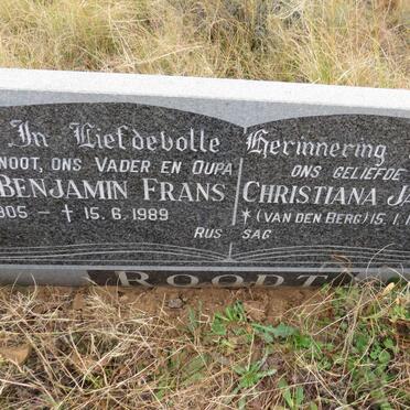 ROODT Johannes Benjamin Frans 1905-1989 & Christina Jacoba Adriana VAN DEN BERG 1914-1999_1