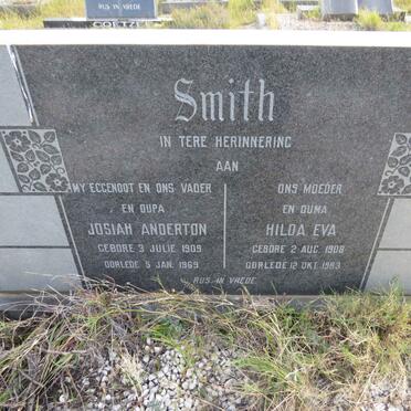 SMITH Josiah Anderton 1909-1969 & Hilda Eva 1908-1983