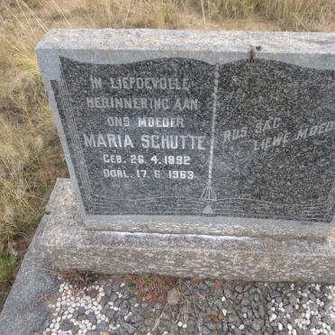 SCHUTTE Maria 1892-1963