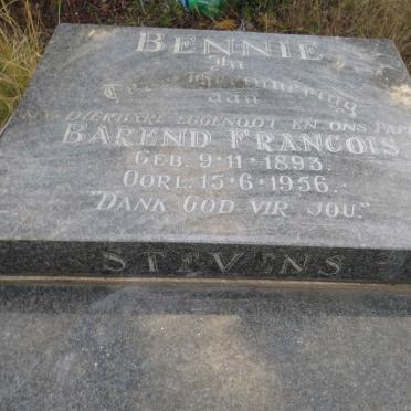 STEVENS Barend Francois 1893-1956 