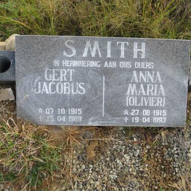 SMITH Gert Jacobus 1915-1969 & Anna Maria OLIVIER 1915-1993